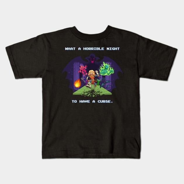 Simon's Curse Kids T-Shirt by MatiasSotoLopez